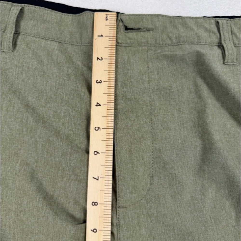 RVCA Mens Hybrid Shorts Size 38 Olive Green Heather Skater Y2K Casual - Picture 8 of 10